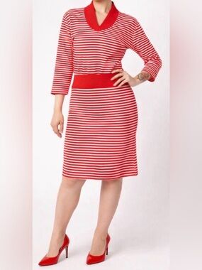 Alice’s Pig Jenny’s Jersey Red & White Striped Top & Bottom Set - NWT - Size 8